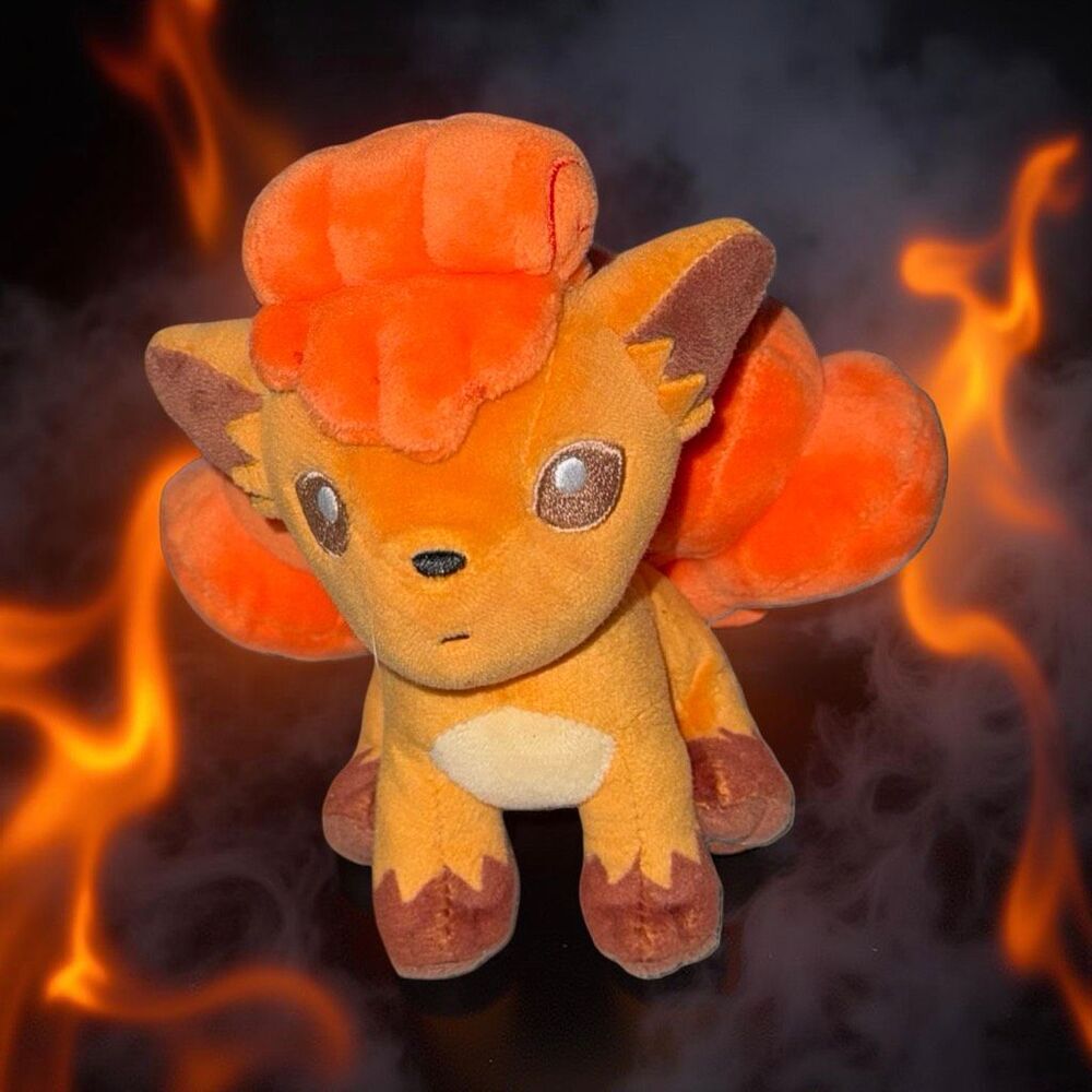 2018 Pokemon Fit Vulpix Pokemon Center Plush 5.5” Tag Stuffed P18 - Picture 2 of 5